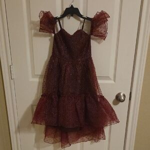 Joyfolie Burgundy Party Dress Size 6